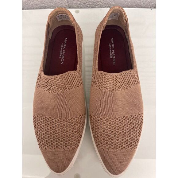 Mark Nason Los Angeles Women Blush On-Point Slip-On Knit Sneakers Size 9.5 - Picture 2 of 10